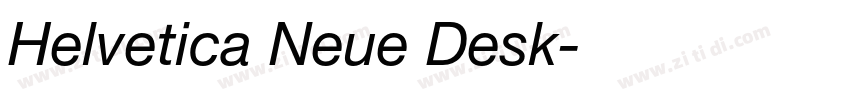 Helvetica Neue Desk字体转换